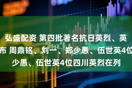弘盛配资 第四批著名抗日英烈、英雄群体名录公布 周鼎铭、刘一、郑少愚、伍世英4位四川英烈在列