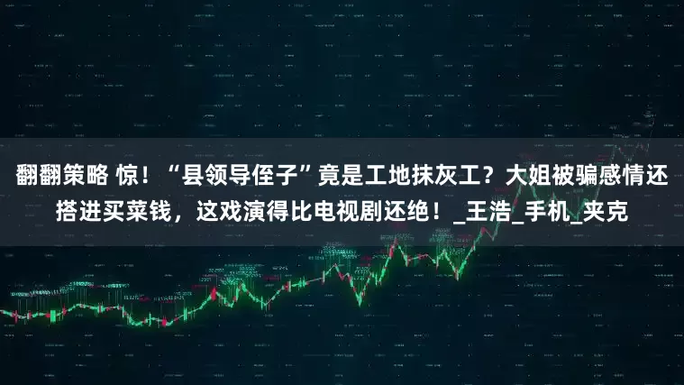 翻翻策略 惊！“县领导侄子”竟是工地抹灰工？大姐被骗感情还搭进买菜钱，这戏演得比电视剧还绝！_王浩_手机_夹克